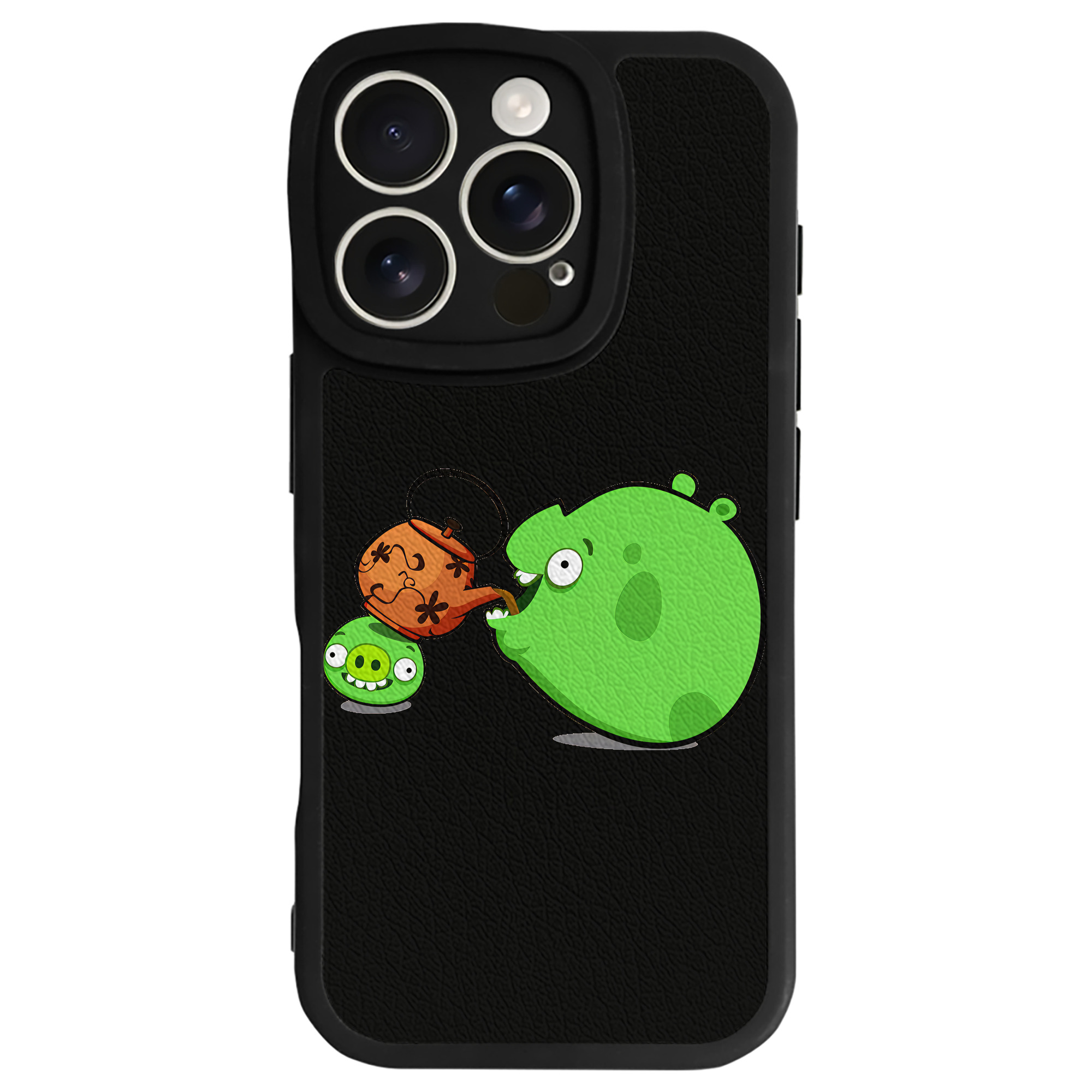 （画像用） Angry Birds アングリーバード 【iPhone 16シリーズ対応】シリコンスマホケース（レザー調） 材質：シリコン